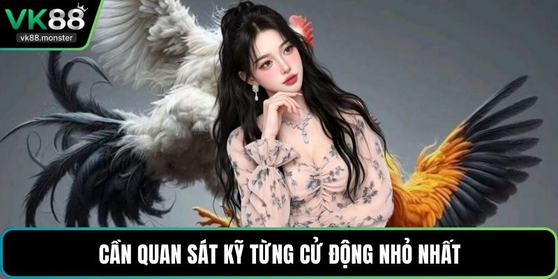 Cần quan sát kỹ từng cử động nhỏ nhất