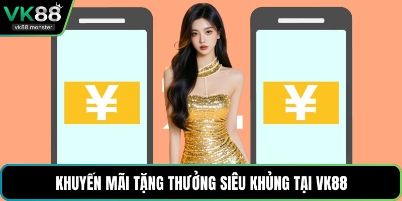 Khuyến mãi tặng thưởng siêu khủng tại VK88
