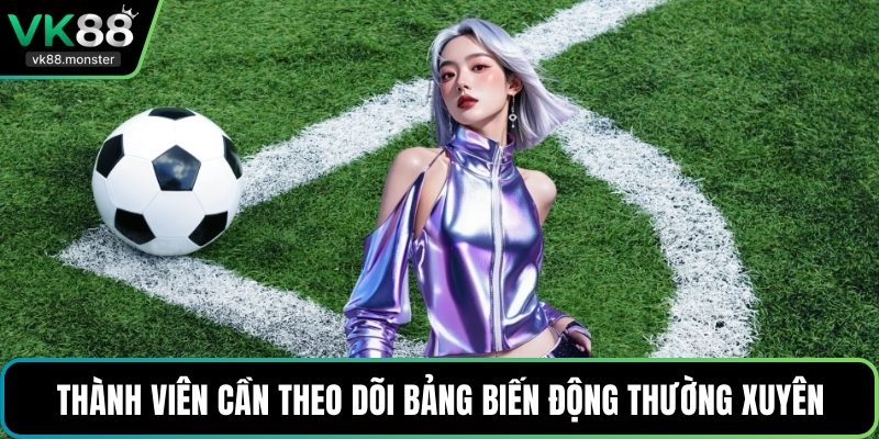 Thành viên cần theo dõi bảng biến động thường xuyên