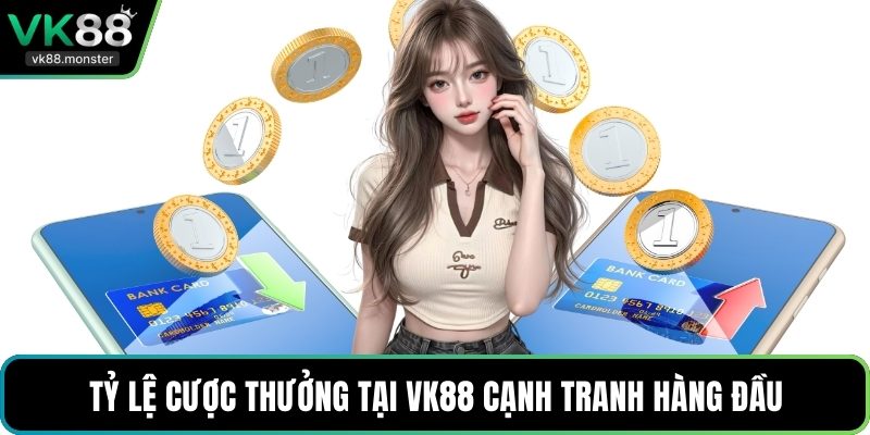 Tỷ lệ cược thưởng tại VK88 cạnh tranh hàng đầu